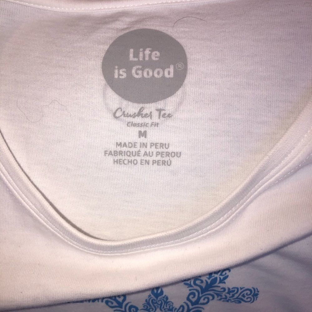 Nwot Womens Medium Life Is Good LS Crusher Shirt - Picture 2 of 7